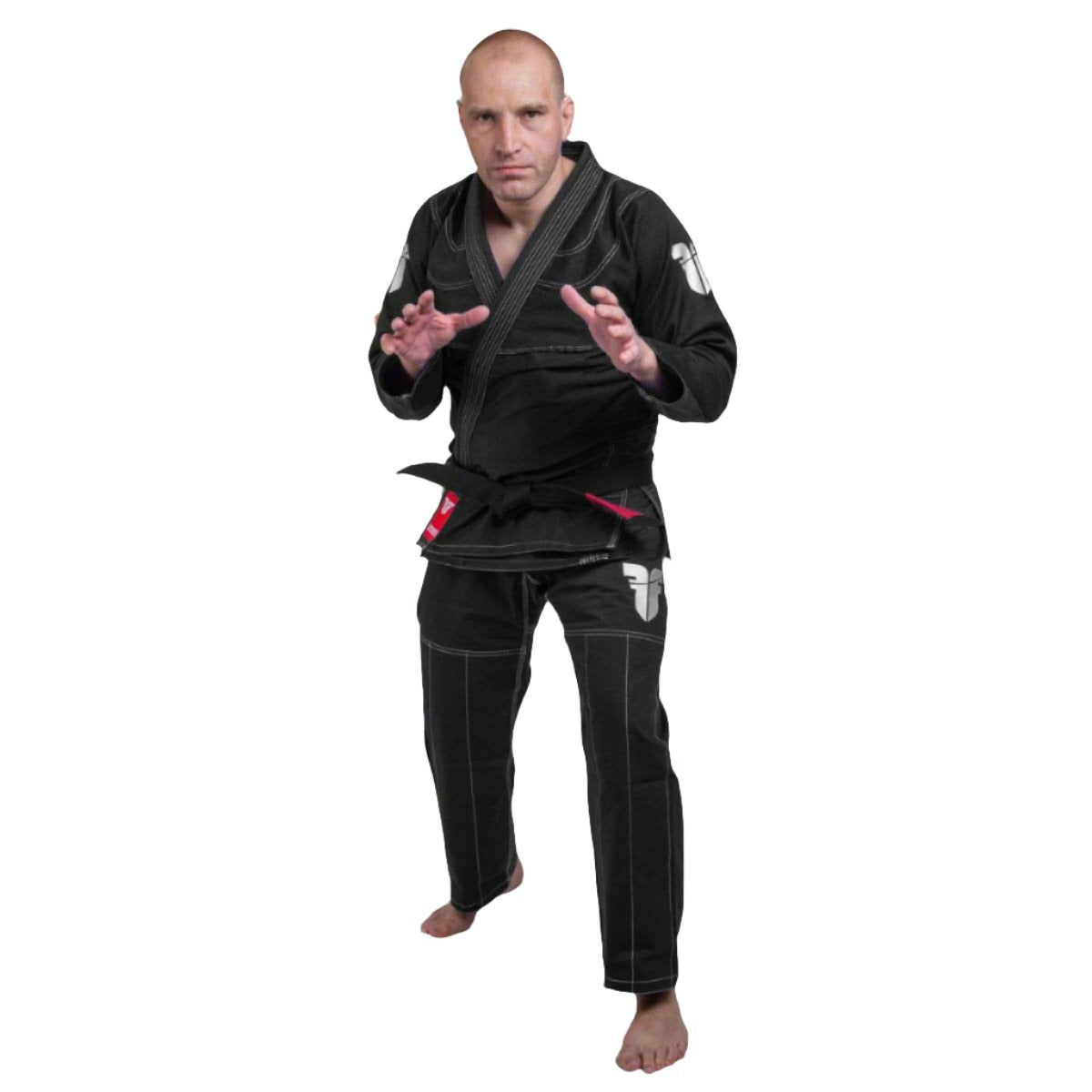 Fighter BJJ Kimono Rice Straw - black