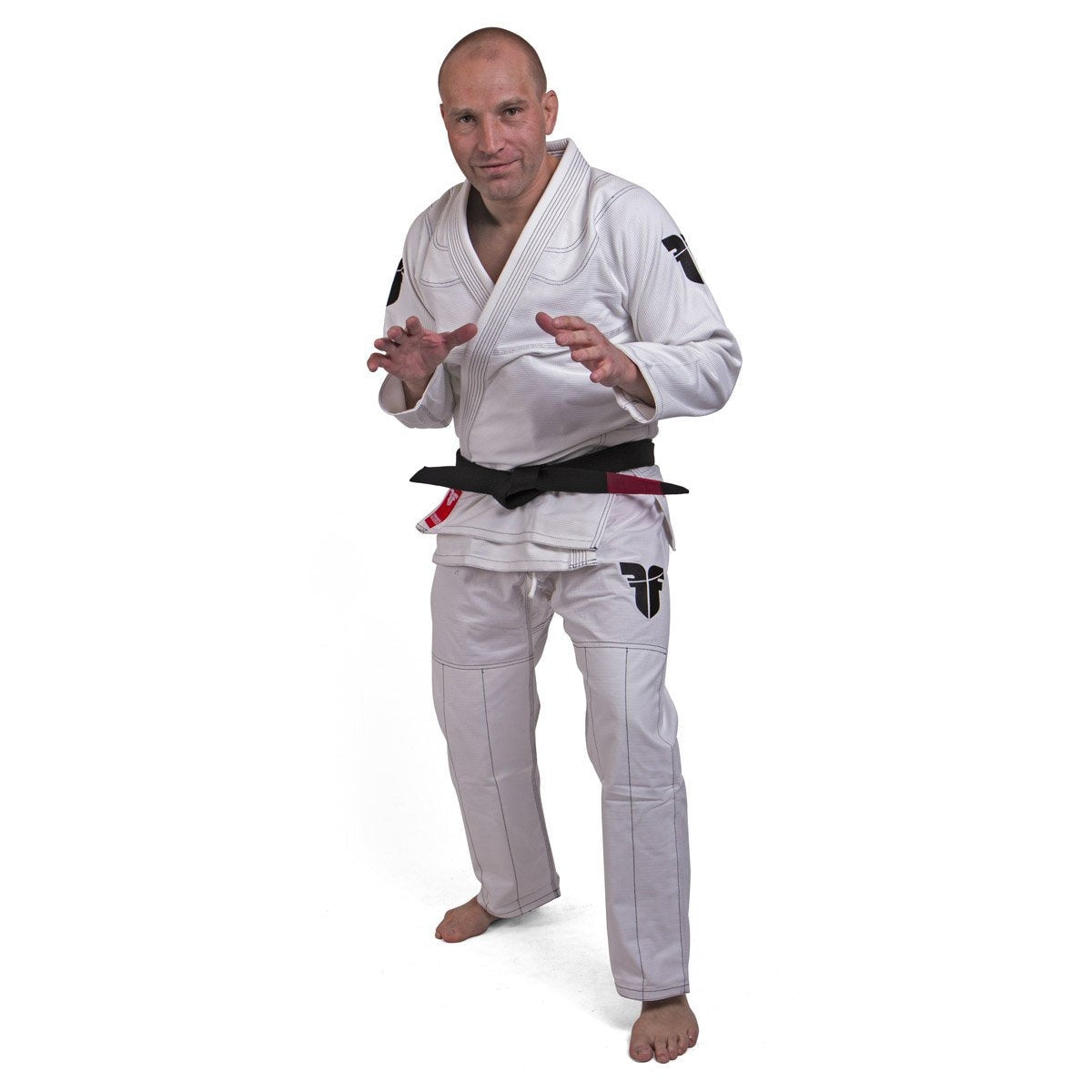 Fighter BJJ Kimono Rice Straw - white